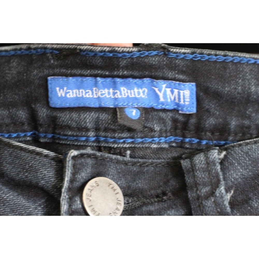 YMI WannaBettaButt Dark Wash Skinny Jeans Blue Denim Womens Size 7 - Picture 5 of 8